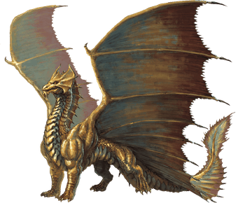 Adult Brass Dragon